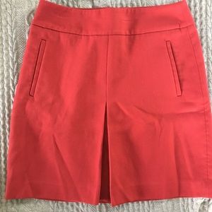LOFT 0P Front Pleat Skirt w/ pockets